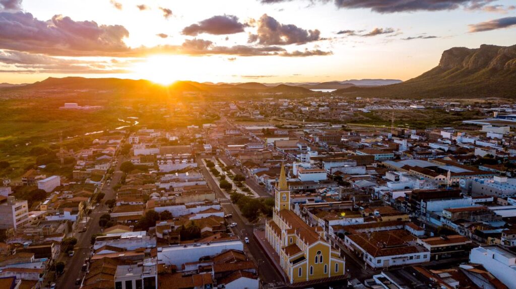 Aerial view of Serra Talhada - Pernambico